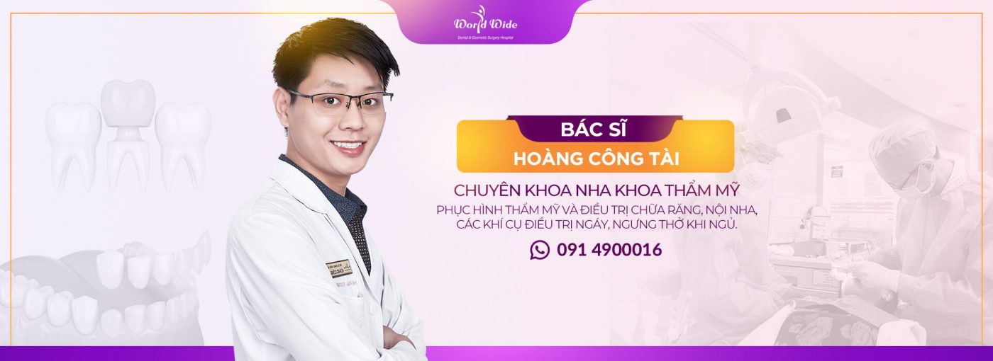 Bác sĩ Hoàng Công Tài tốt nghiệp chuyên ngành Bác sĩ Răng Hàm Mặt, Đại học Y Dược TP. Hồ Chí Minh