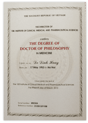 Do Dinh Hung DDS PHD Founder BANGCAP DO DINH HUNG MEDICINE