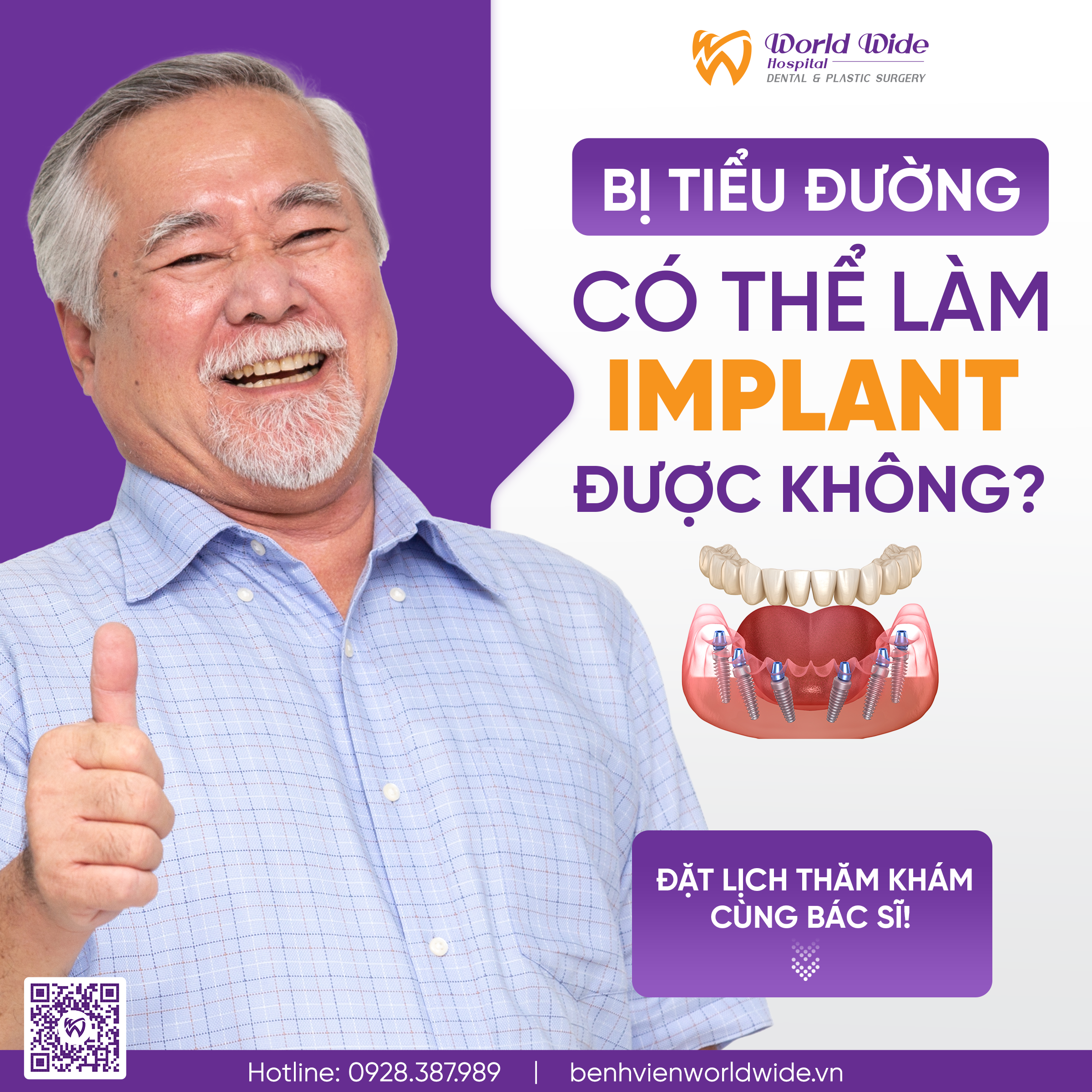 Người lớn tuổi có trồng được implant toàn hàm không?