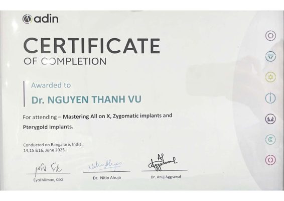adin certificate of completion