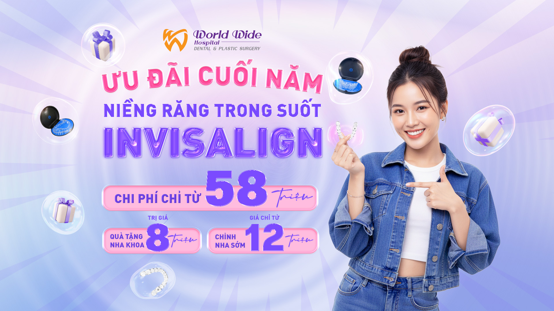 ƯU ĐÃI CUỐI NĂM - CHẠM ĐẾN NỤ CƯỜI HOÀN HẢO CÙNG BỆNH VIỆN RHM WORLDWIDE